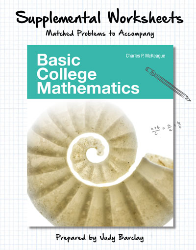 Supplemental Worksheets for Basic College Mathematics